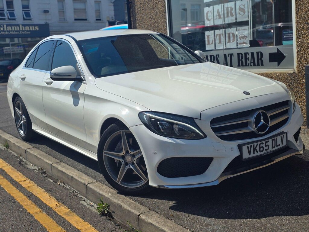 Mercedes-Benz C Class 2.0 C200 Amg Line 7G-tronic Euro 6 Ss White #2