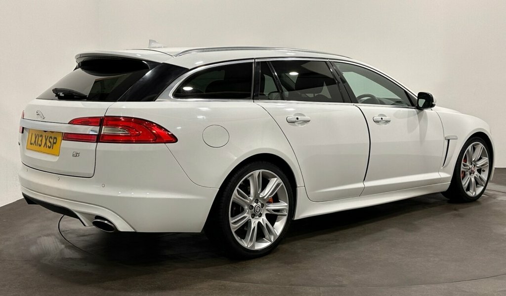 Jaguar XF Estate White #4