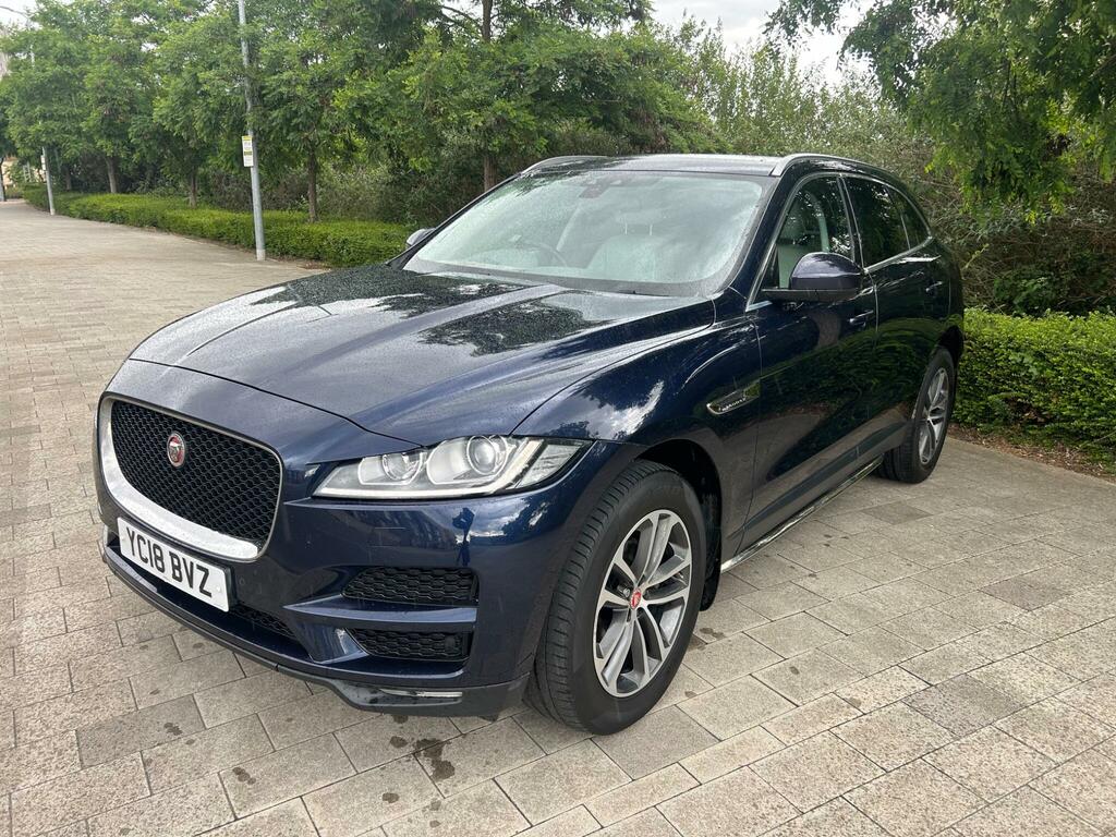 Jaguar F-Pace 2.0 D240 Portfolio Awd Euro 6 Ss YC18BVZ Blue #4