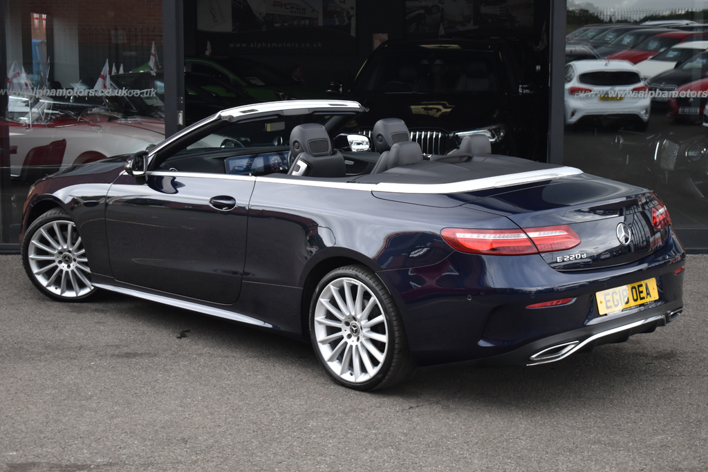 Mercedes-Benz E Class 2.0 E220d Amg Line Cabriolet G-tronic Blue #2