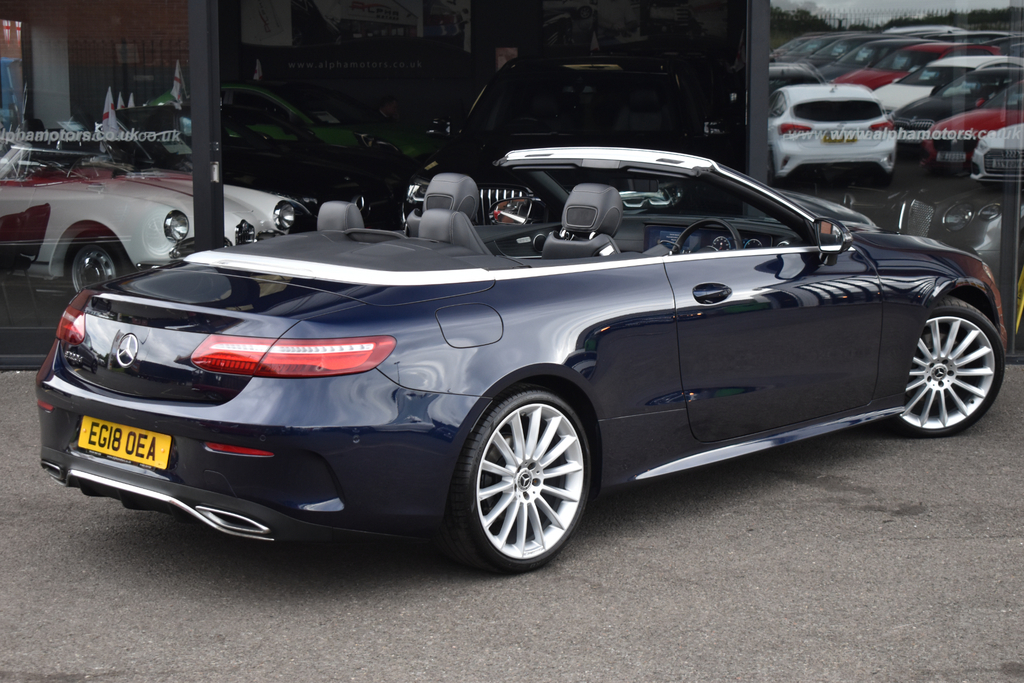 Mercedes-Benz E Class 2.0 E220d Amg Line Cabriolet G-tronic Blue #5
