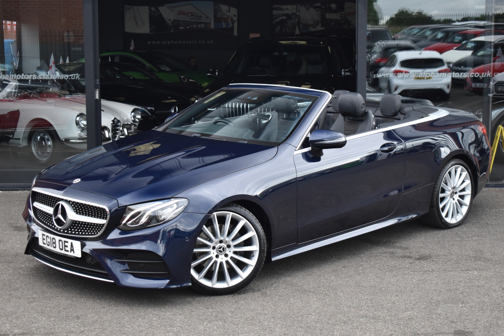 Mercedes-Benz E Class 2.0 E220d Amg Line Cabriolet G-tronic Blue #4