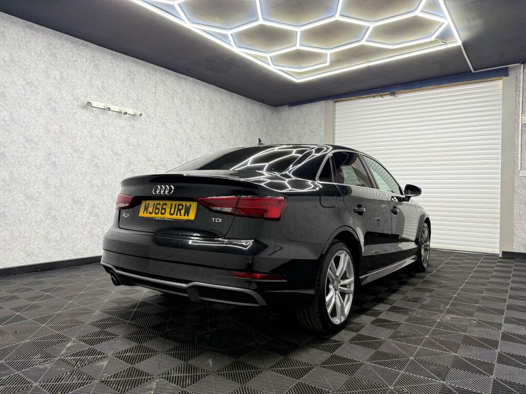 Audi A3 1.6 Tdi S Line S Tronic Euro 6 Ss MJ66URW Black #4