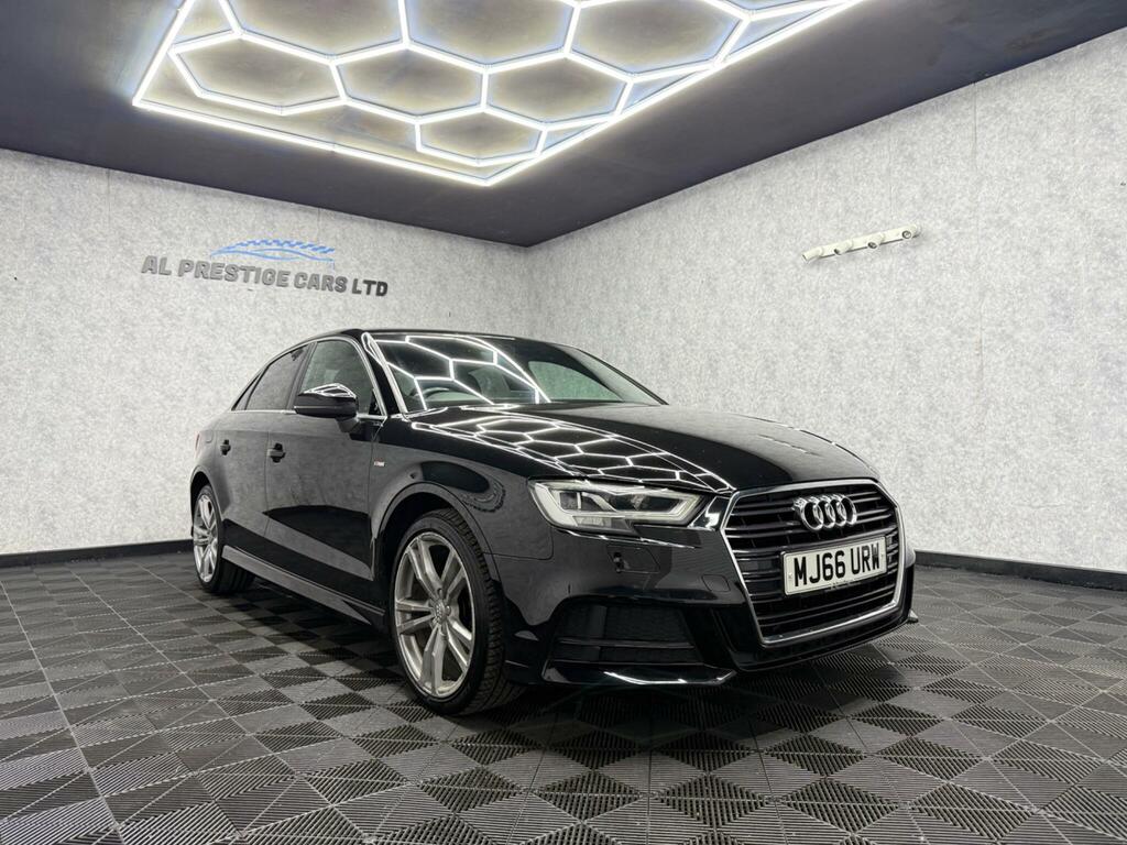 Audi A3 1.6 Tdi S Line S Tronic Euro 6 Ss MJ66URW Black #5