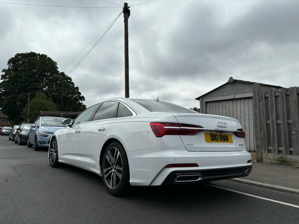 Audi A6 Saloon S Line White #3