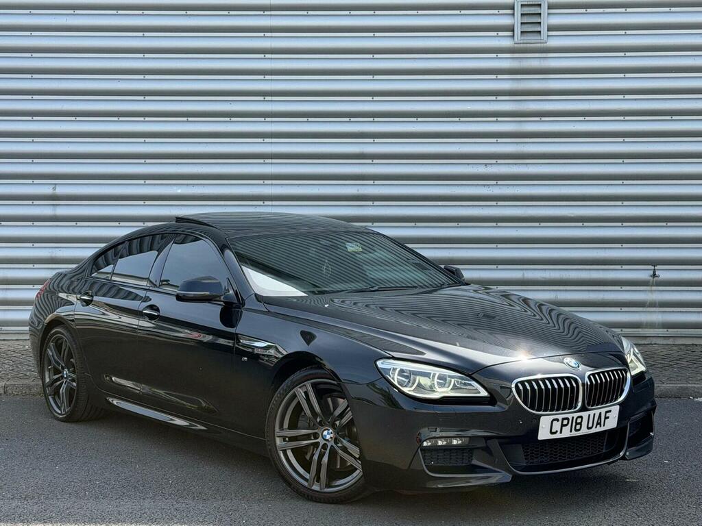 BMW 6 Series Gran Coupe Saloon 3.0 640D M Sport Euro 6 Ss 201 CP18UAF Black #4