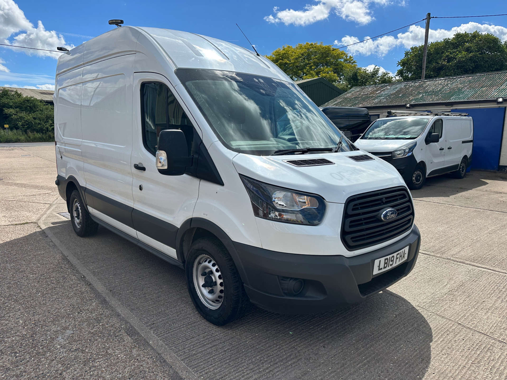 Ford Transit Custom 350 Ecoblue Panel Van Fwd L2 H3 Euro LB19FHA White #2