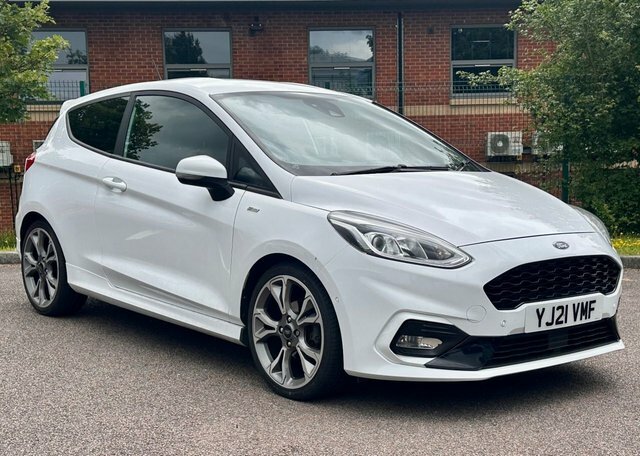 Ford Fiesta Ecoboost Mhev St-line X YJ21VMF White #2