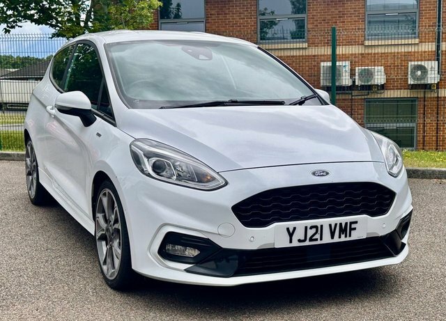 Ford Fiesta Ecoboost Mhev St-line X YJ21VMF White #3