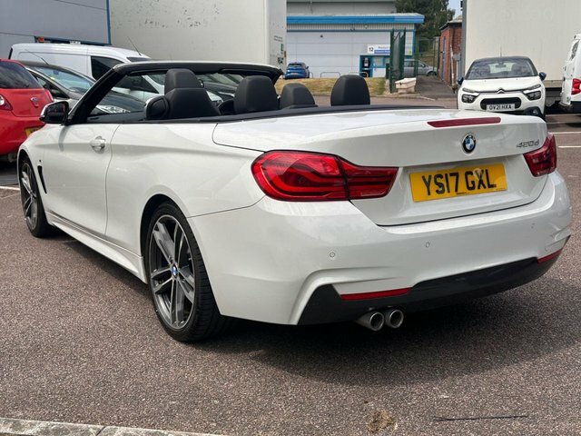 BMW 4 Series 420D M Sport Convertible White #6