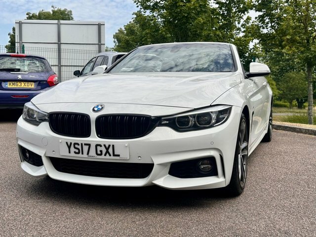 BMW 4 Series 420D M Sport Convertible White #5