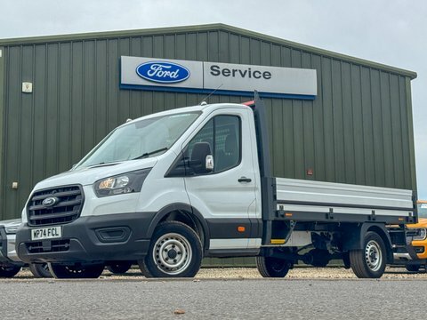 Ford Transit Custom Dropside Lwb L3 WP74FCL White