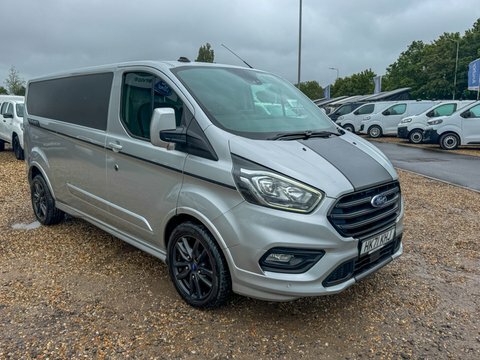 Ford Transit Custom Lwb L2h1 Low HK71KHJ Silver #4