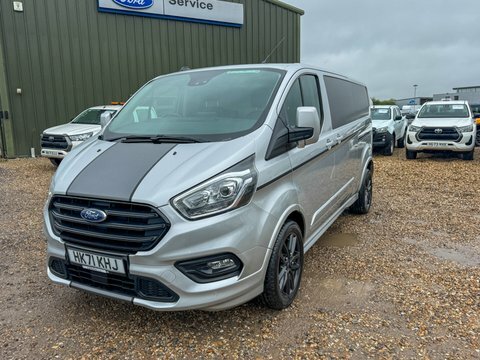 Ford Transit Custom Lwb L2h1 Low HK71KHJ Silver #2