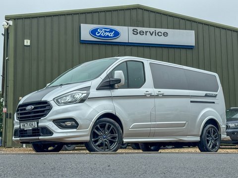 Ford Transit Custom Lwb L2h1 Low HK71KHJ Silver