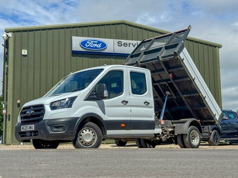 Ford Transit Custom Tipper Crew Cab WG20UWU White