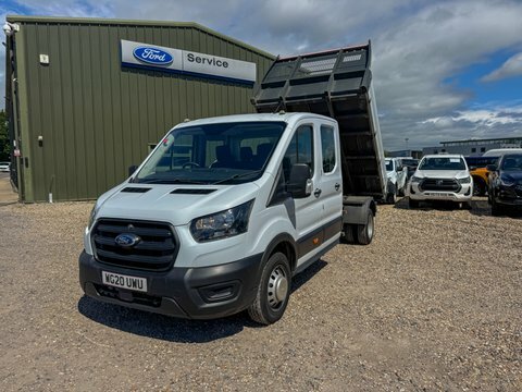 Ford Transit Custom Tipper Crew Cab WG20UWU White #3
