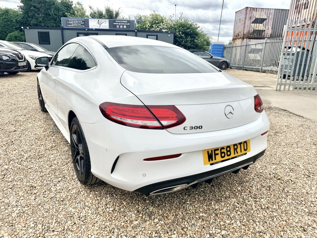 Mercedes-Benz C Class Coupe 2.0 C300 Amg Line Coupe G-tronic WF68RTO White #5