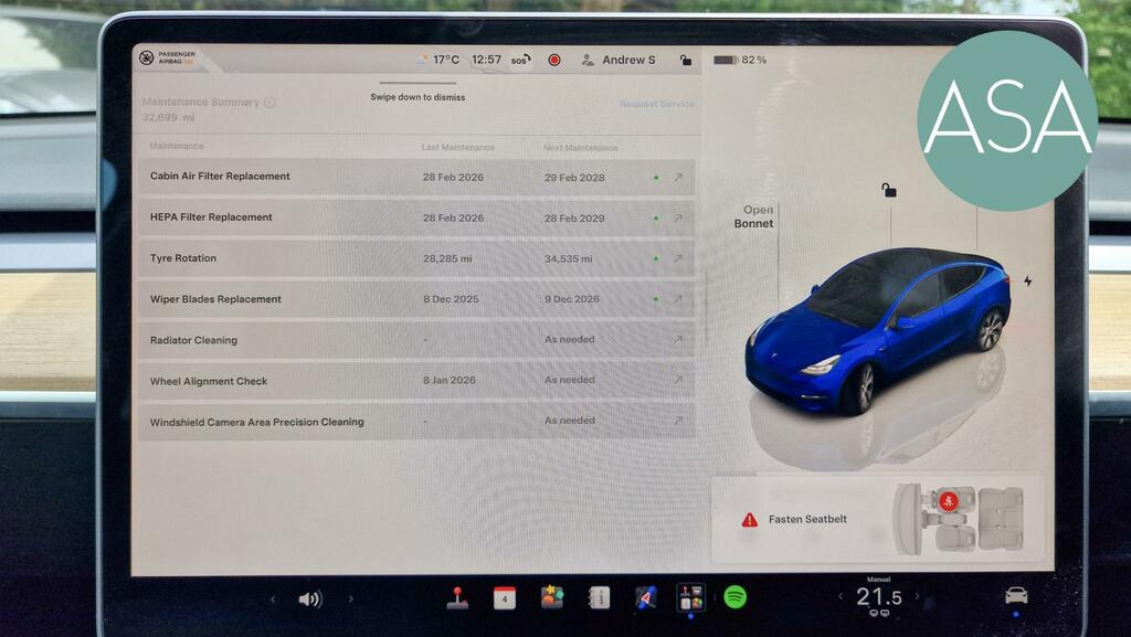 Tesla Model Y Suv Dual Motor Long Range Suv LG72XJO Blue #6