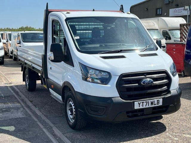 Ford Transit Custom 350 Ecoblue Leader Dropside White