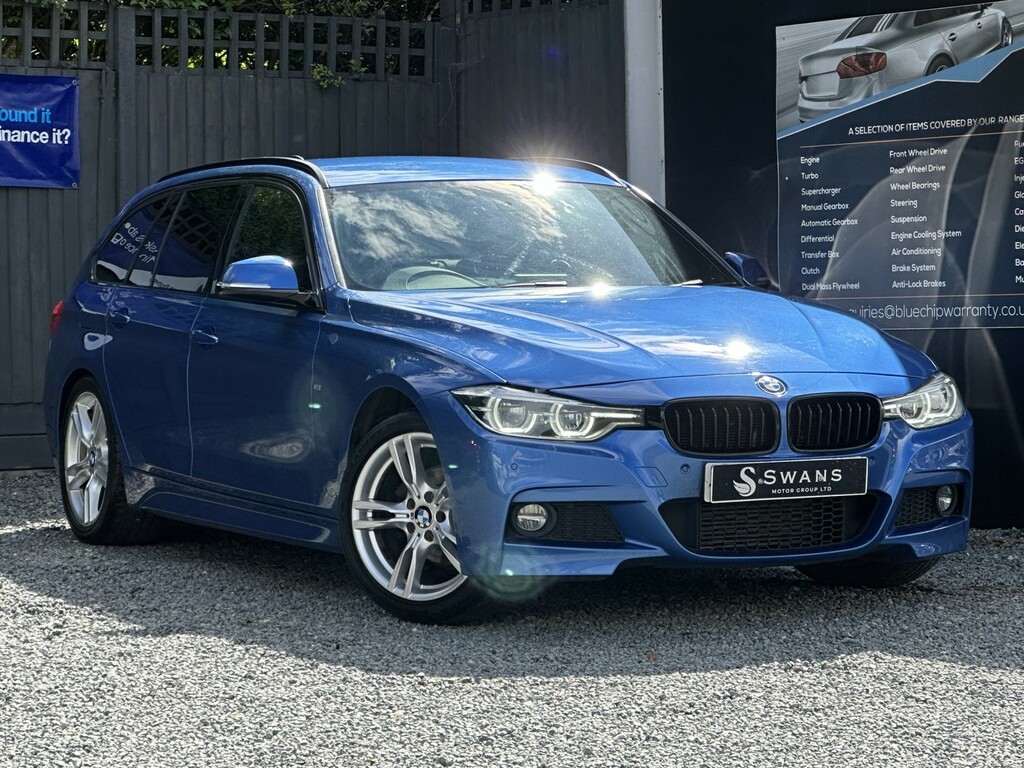 BMW 3 Series Estate 2.0 318D M Sport Touring Blue 2 YF16OPD Blue #2