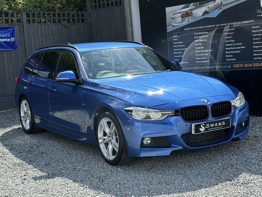 BMW 3 Series Estate 2.0 318D M Sport Touring Blue 2 YF16OPD Blue #4