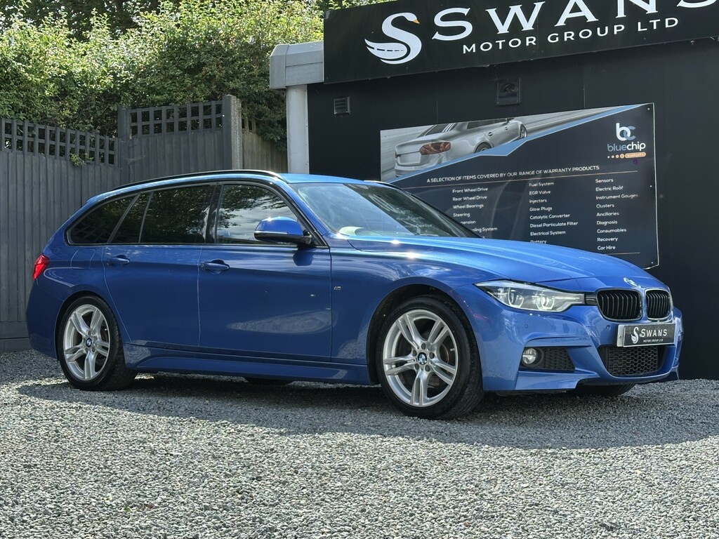 BMW 3 Series Estate 2.0 318D M Sport Touring Blue 2 YF16OPD Blue #3