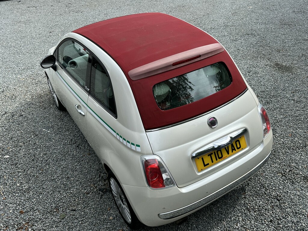 Fiat 500C 1.2 Lounge Convertible White 2010 White #3