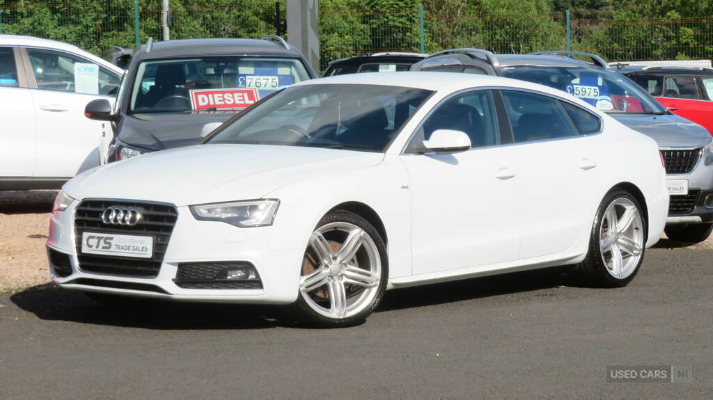Audi A5 2.0 Tdi 177 S Line SK12NHC White #4