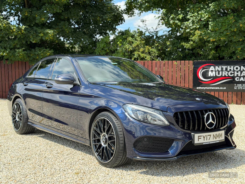 Mercedes-Benz C Class C220d Amg Line 9G-tronic Blue #2