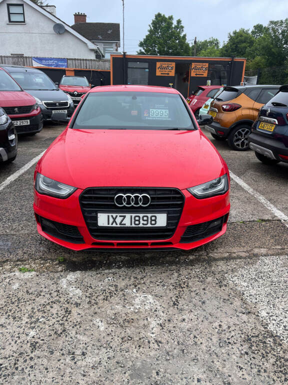 Audi A4 S Line Black Edition Red