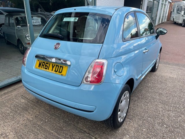 Fiat 500 1.2 Pop Hatchback Euro 5 S S WR61YDD Blue #3