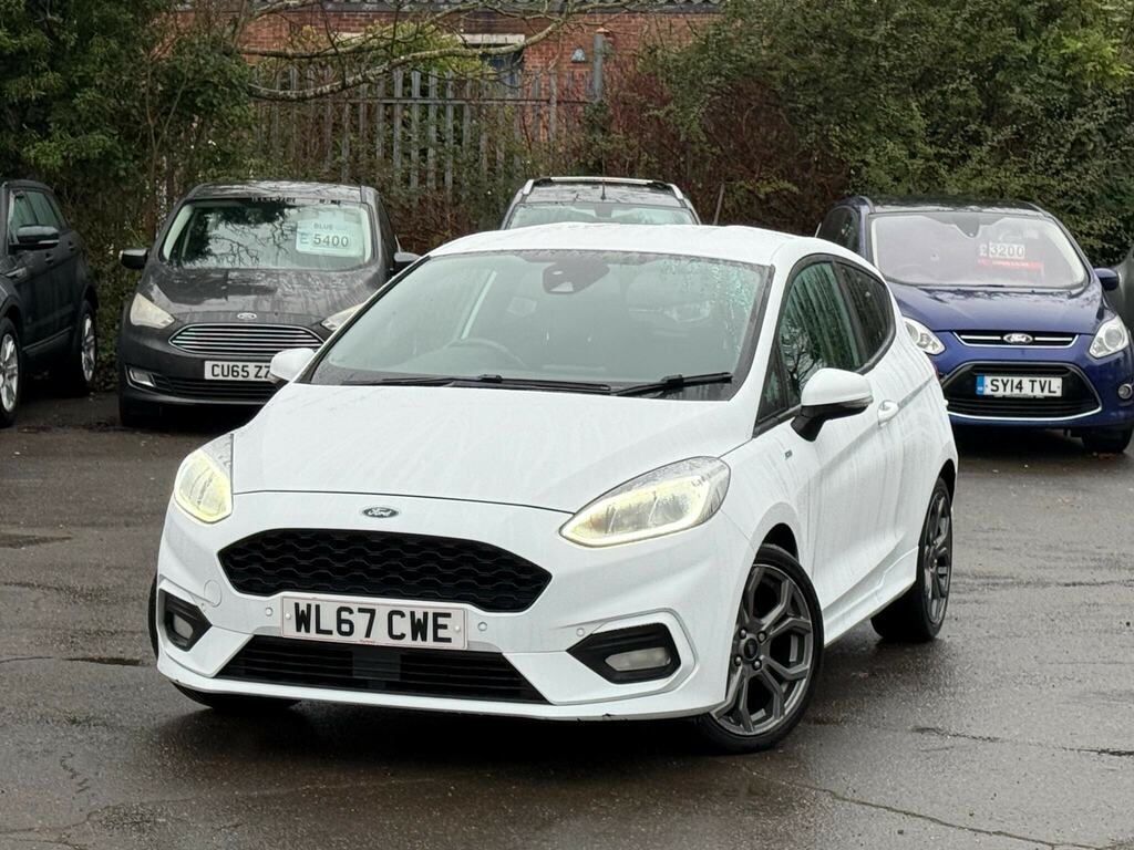 Ford Fiesta 1.0T Ecoboost St-line Euro 6 Ss WL67CWE White #3