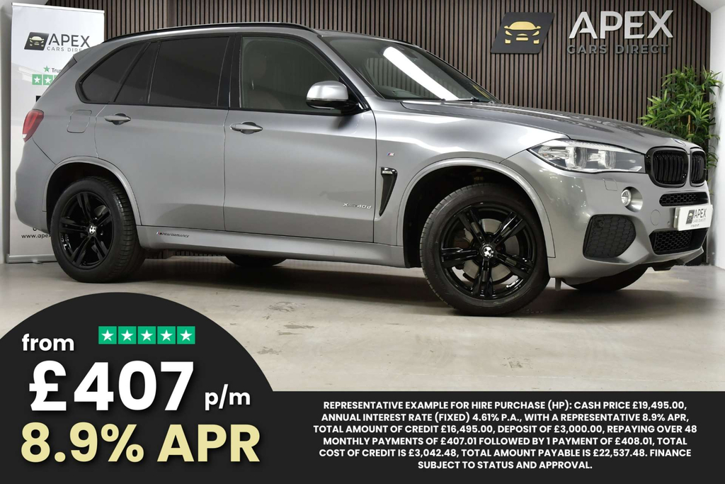 BMW X5 40D M Sport Suv Xdrive Euro 6 Ss Grey