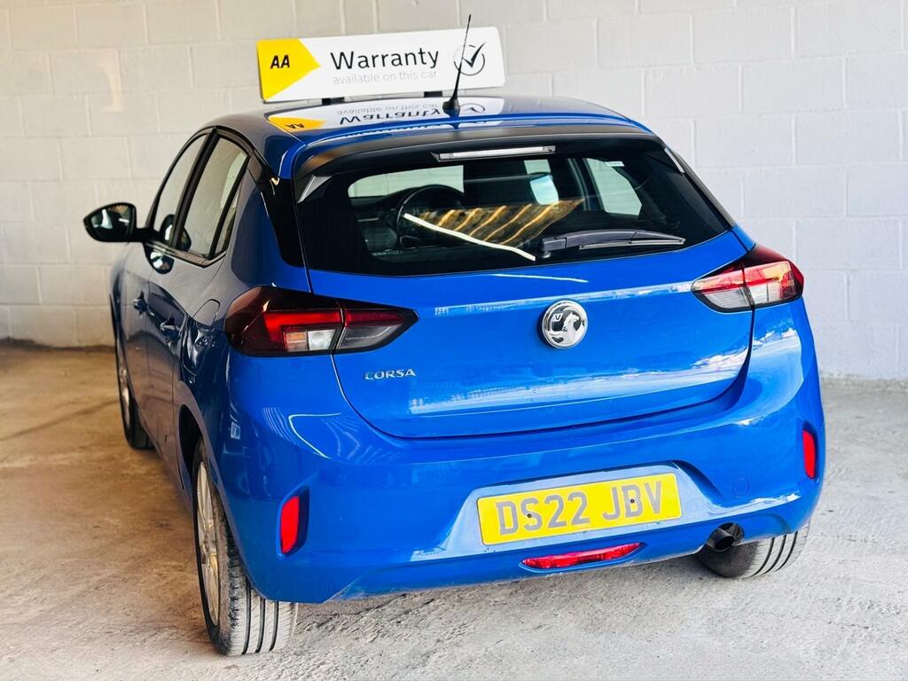 Vauxhall Corsa Hatchback 1.2 Se Edition Euro 6 202222 DS22JBV Blue #4
