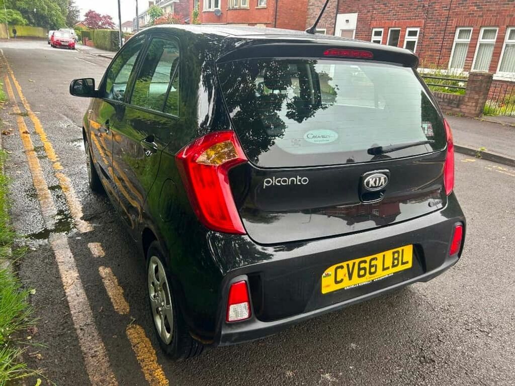 Kia Picanto 1 Air 66 Plate 44000 Miles CV66LBL Black #2