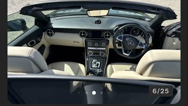 Mercedes-Benz SLC 2.0 Slc200 Amg Line Convertible G-troni Black #2