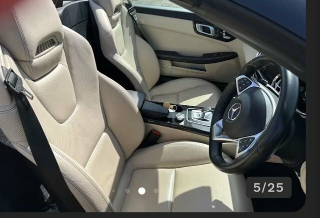 Mercedes-Benz SLC 2.0 Slc200 Amg Line Convertible G-troni Black #3