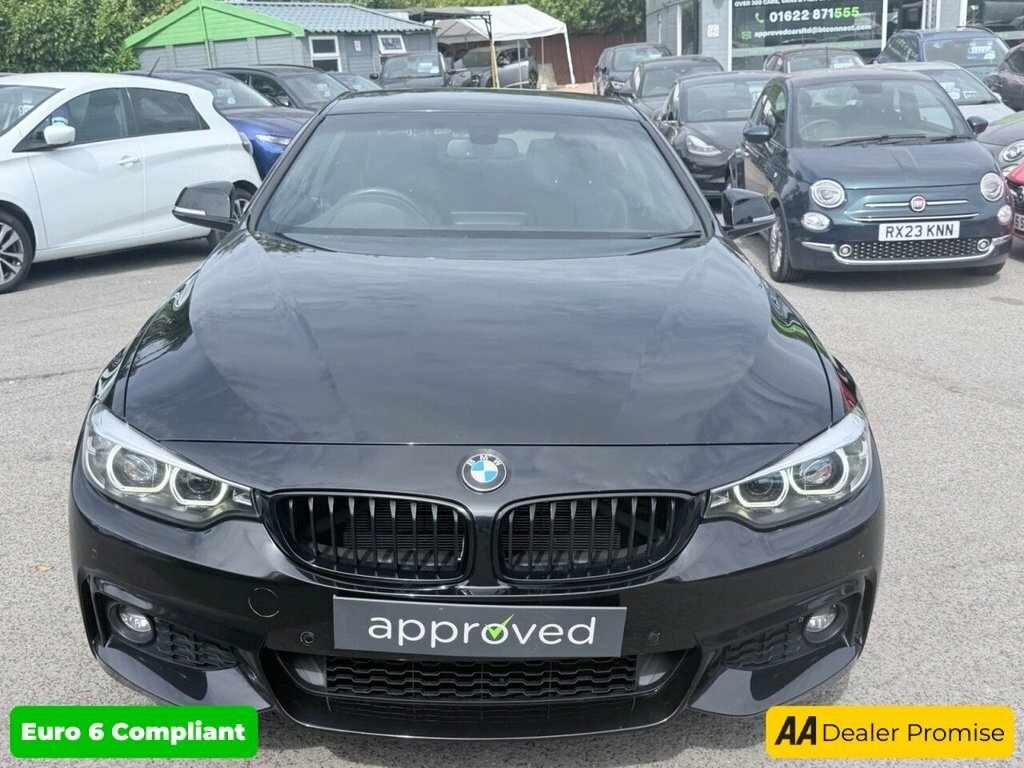 BMW 4 Series Coupe YG69XWD Black #2
