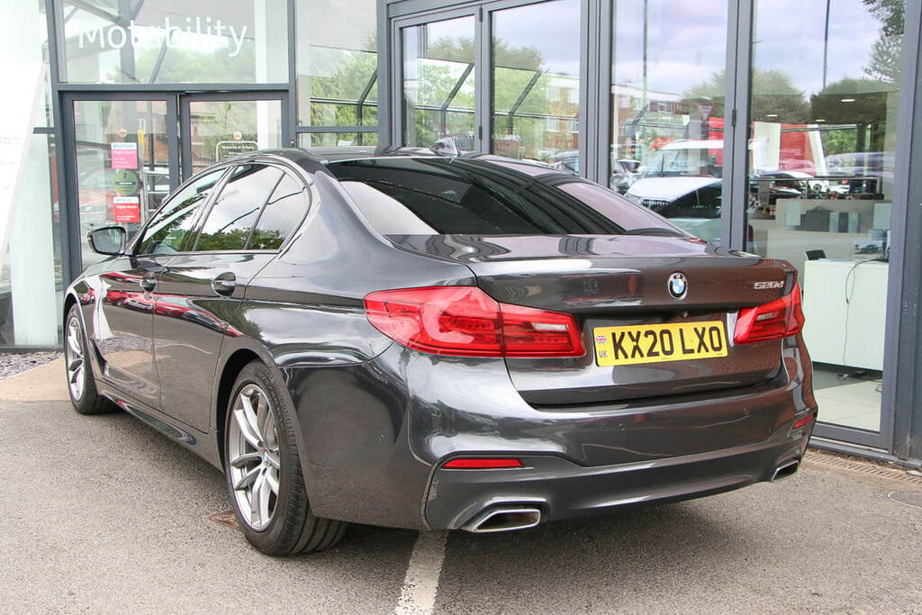 BMW 5 Series 520D M Sport Saloon KX20LXO Grey #3