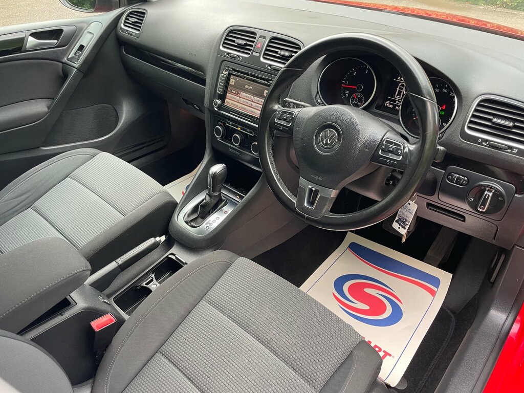 Volkswagen Golf 1.6 Tdi Match Hatchback Dsg Euro 5 105 Red #3