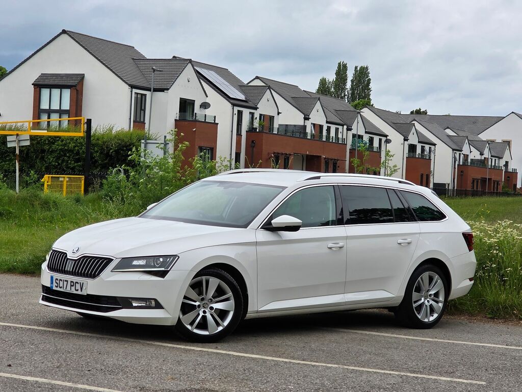 Skoda Superb 2.0 Tdi Se L Executive Estate Eu White #3