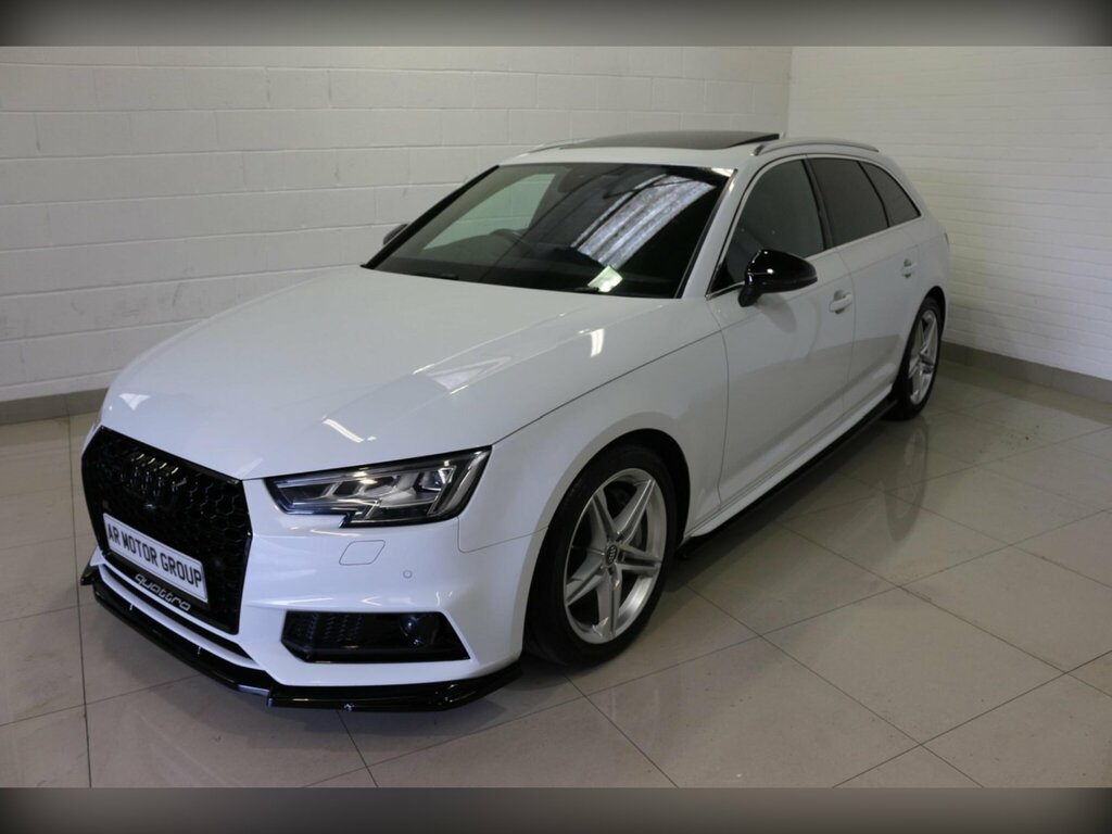 Audi A4 Avant 2.0 Tfsi S Line S Tronic Quattro Euro 6 Ss White #4