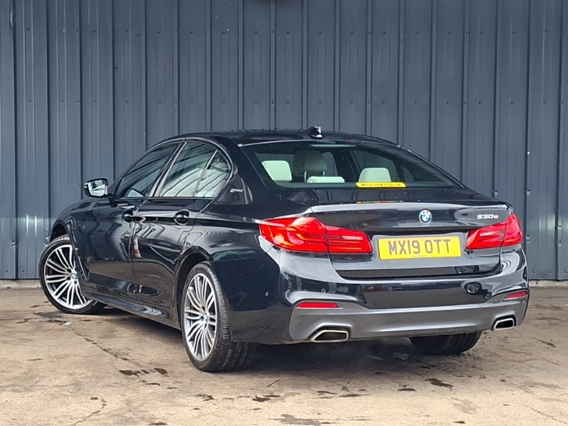 BMW 5 Series 530E M Sport MX19OTT Black #2