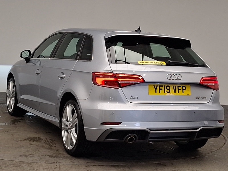Audi A3 30 Tdi 116 S Line S Tronic YF19VFP Silver #2