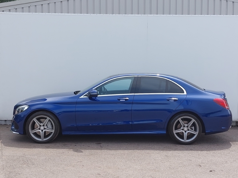 Mercedes-Benz C Class C250d Amg Line Premium Plus WJ17YFD Blue #4