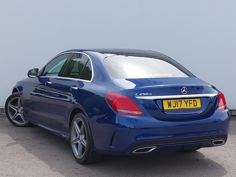Mercedes-Benz C Class C250d Amg Line Premium Plus WJ17YFD Blue #2