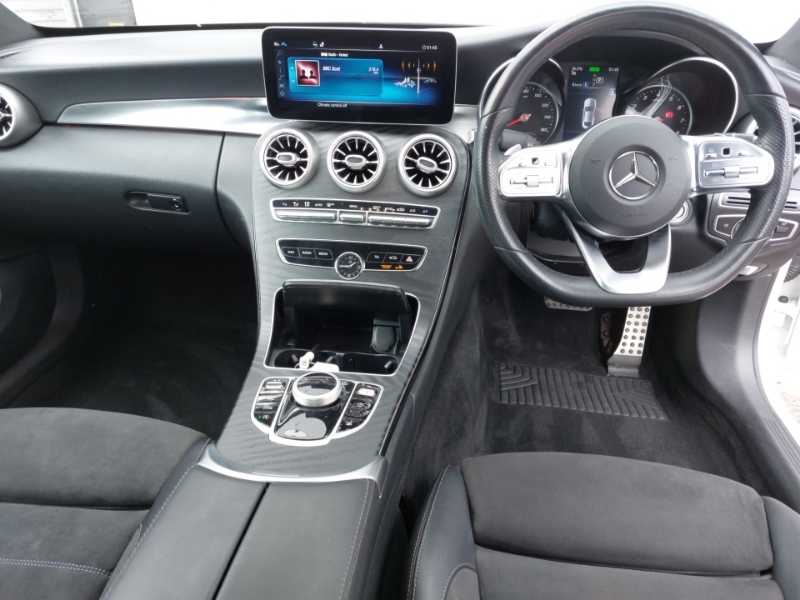 Mercedes-Benz C Class C200 Amg Line 9G-tronic LO69TWV White #3