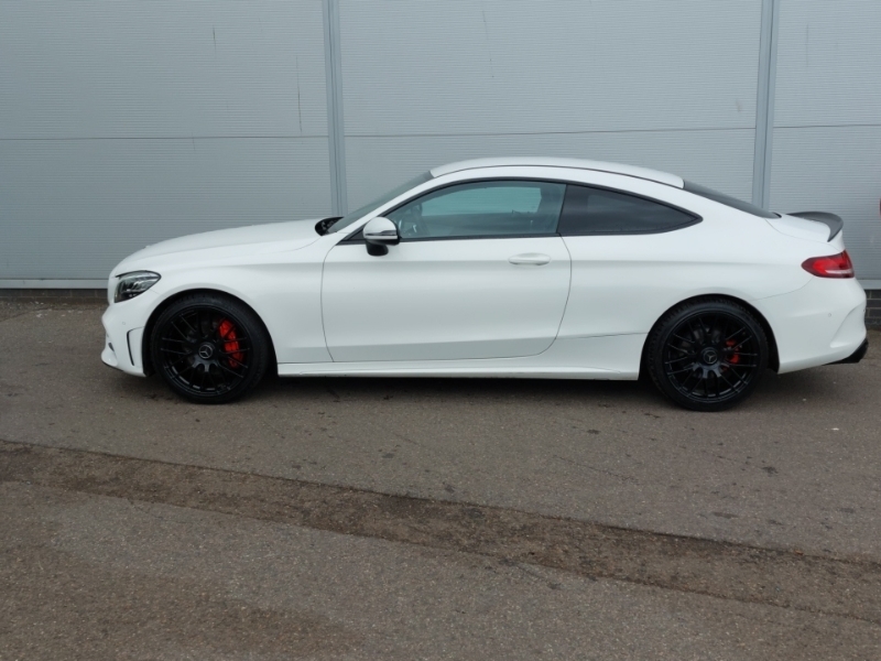 Mercedes-Benz C Class C200 Amg Line 9G-tronic LO69TWV White #4
