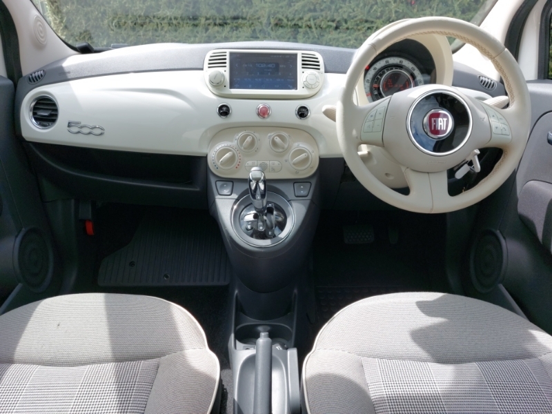 Fiat 500 1.2 Lounge Dualogic Start Stop White #3